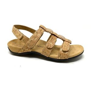 Vionic Amber Adjustable Sandals Gold Cork